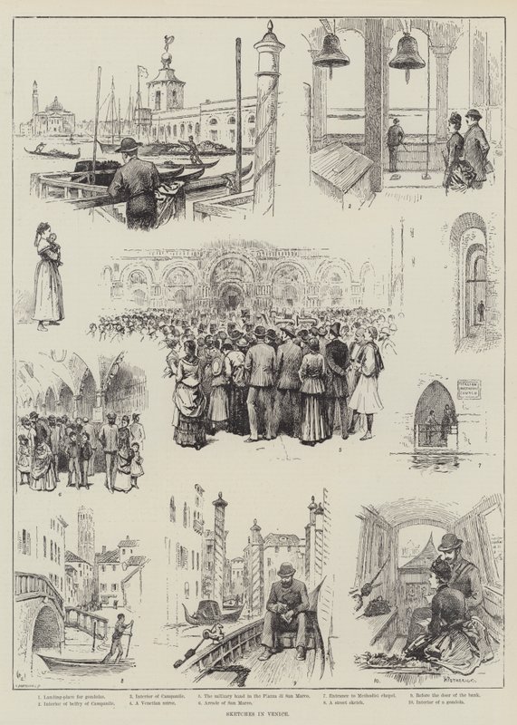 Skisser i Venedig av Horace Petherick