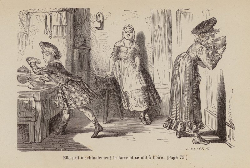 Illustration till Un Bon Petit Diable (gravyr) av Horace (after) Castelli
