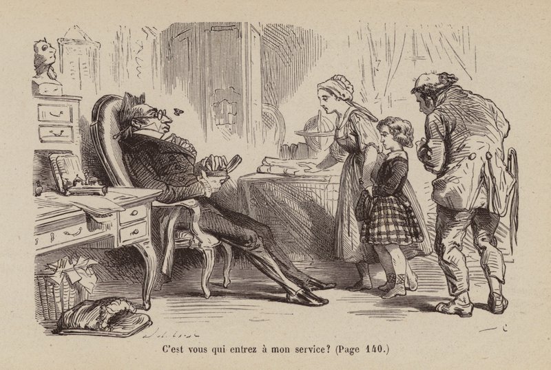 Illustration till Un Bon Petit Diable (gravyr) av Horace (after) Castelli