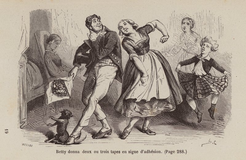 Illustration till Un Bon Petit Diable (gravyr) av Horace (after) Castelli