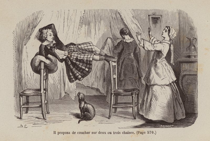 Illustration till Un Bon Petit Diable (gravyr) av Horace (after) Castelli