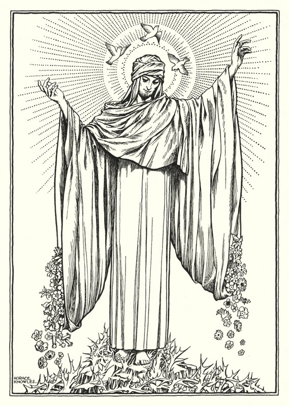 Illustration till Bergspredikan (gravyr) av Horace J. Knowles