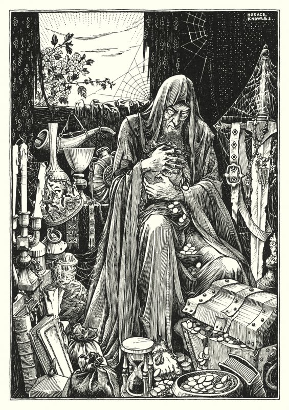 Illustration till Bergspredikan (gravyr) av Horace J. Knowles