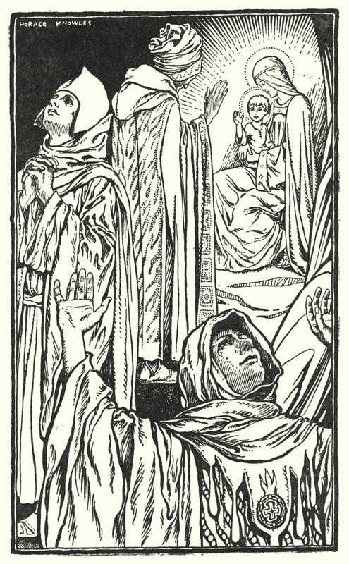De vise männens brunn (litografi) av Horace J. Knowles