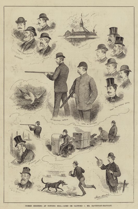 Duvskytte vid Notting Hill, Lord de Clifford mot Mr Davenport-Handley av Horace Morehen