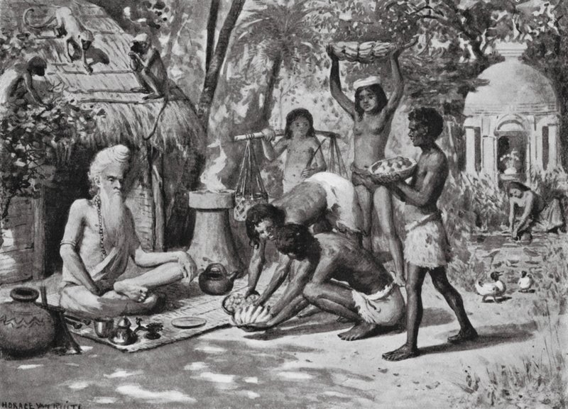 En eremit i tider bortom datum (litografi) av Horace van Ruith