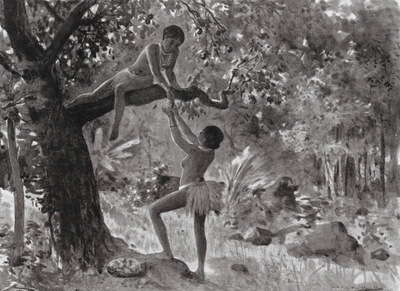Livets tidiga morgon, Det dagliga brödet (litografi) av Horace van Ruith