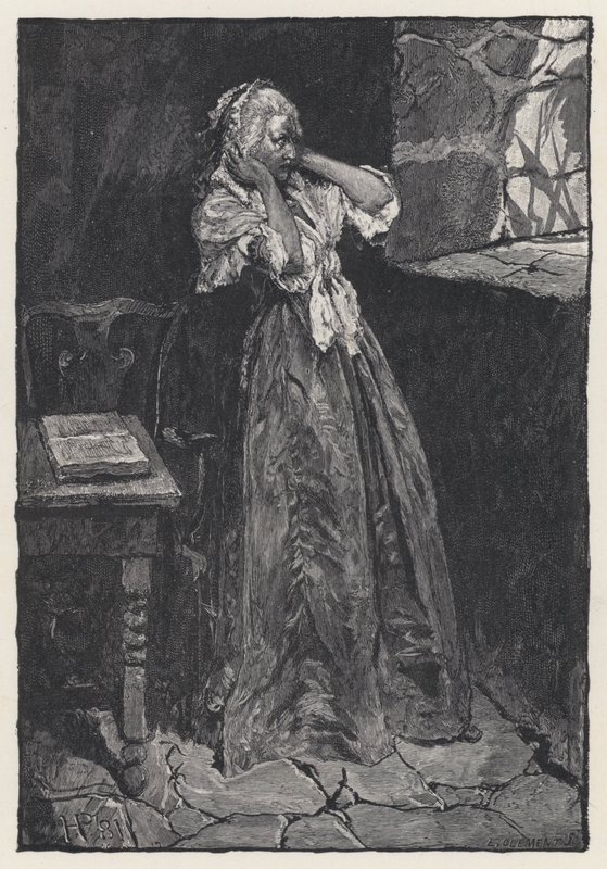 Marie Antoinette i fängelset i tempeltornet av Howard (after) Pyle