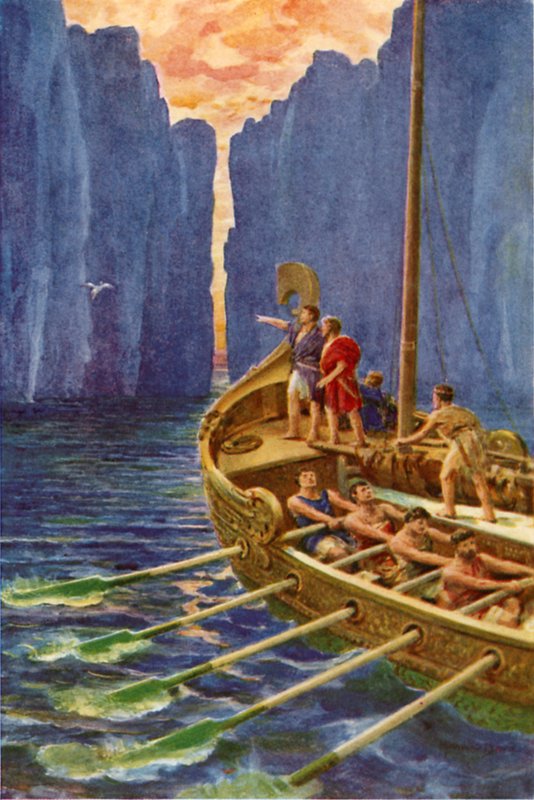 "Hera har skickat en pilot till oss; låt oss följa den listiga fågeln" (färg litho) av Howard Davie
