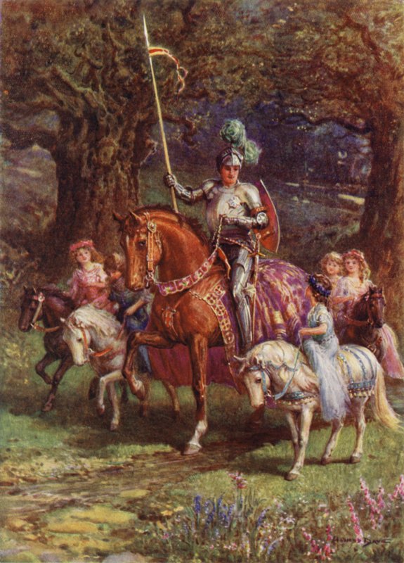 St Patrick av Irland (färg litho) av Howard Davie