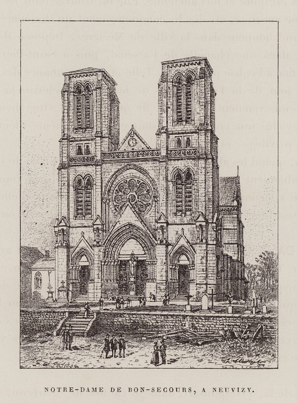 Notre-Dame De Bon-Secours, A Neuvizy (gravyr) av Hubert Clerget
