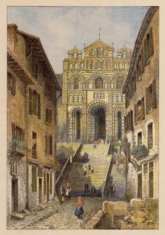 Notre-Dame De France, Au Puy (färglitografi) av Hubert Clerget