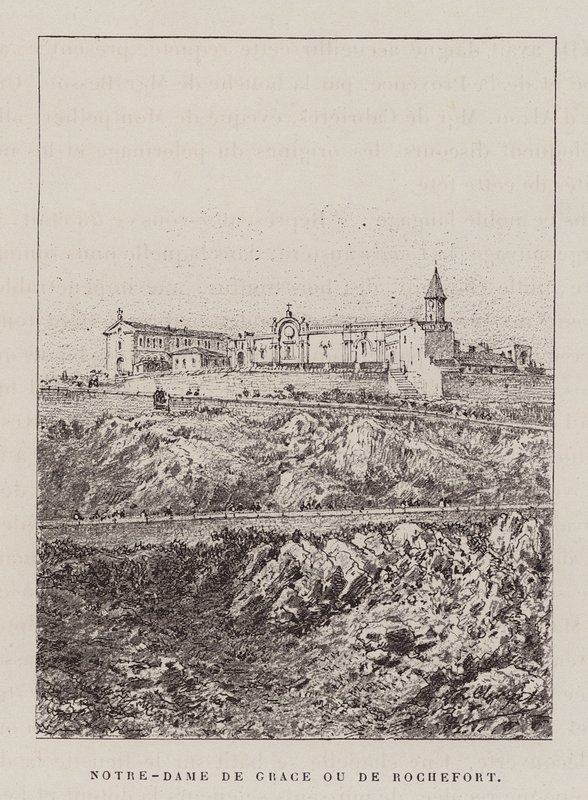 Notre-Dame De Grace Ou De Rochefort (gravyr) av Hubert Clerget
