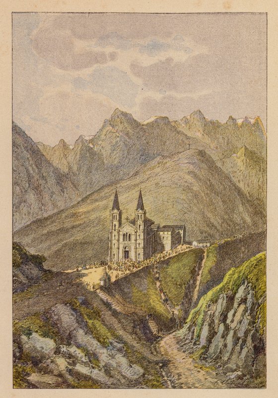 Notre-Dame De La Salette (färglitografi) av Hubert Clerget