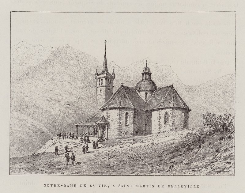 Notre-Dame De La Vie, A Saint-Martin De Belleville (gravyr) av Hubert Clerget