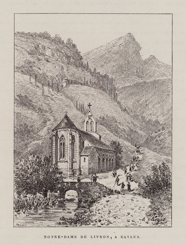 Notre-Dame De Livron, A Caylus (gravyr) av Hubert Clerget