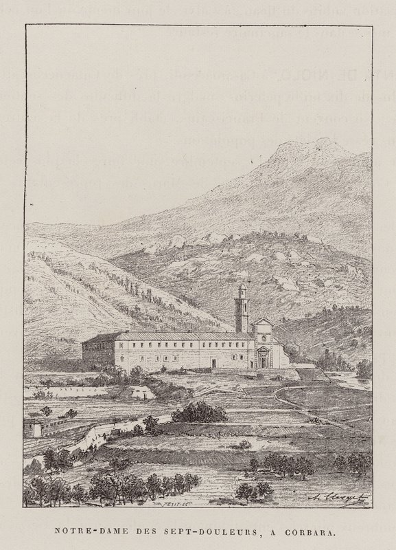 Notre-Dame Des Sept-Douleurs, A Corbara (gravyr) av Hubert Clerget