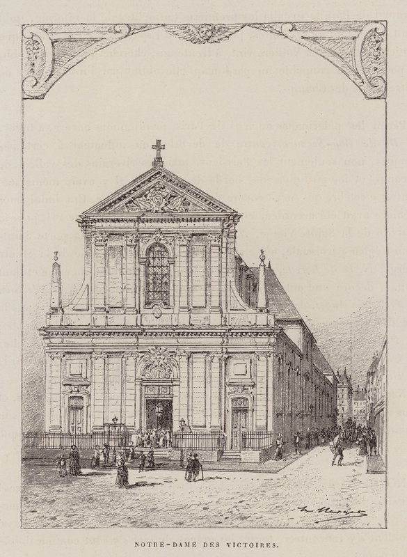Notre-Dame Des Victoires (gravyr) av Hubert Clerget