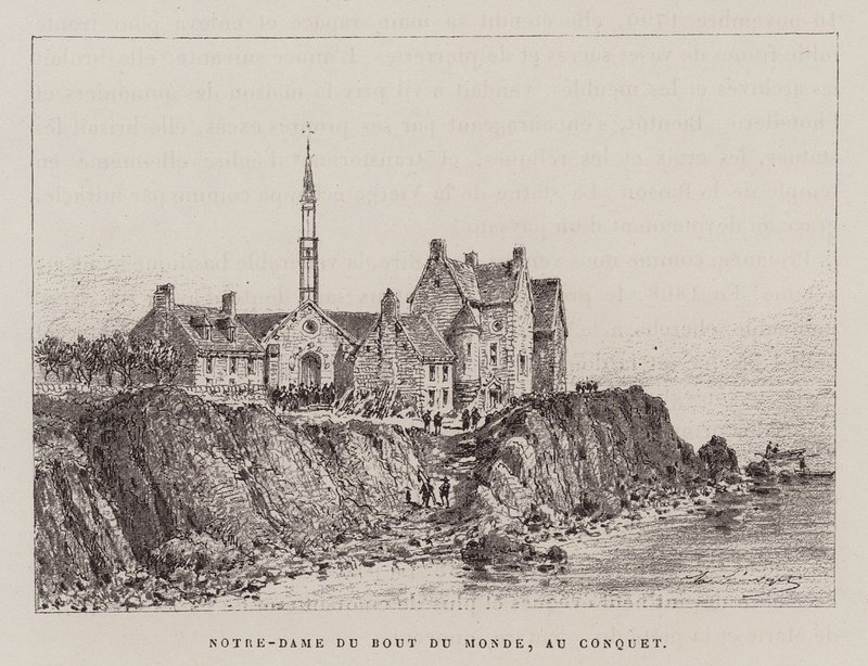 Notre-Dame Du Bout Du Monde, Au Conquet (gravyr) av Hubert Clerget