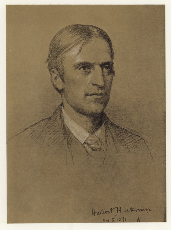 Självporträtt av Hubert Herkomer av Hubert von Herkomer