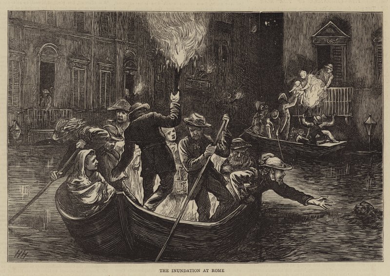 Översvämningen i Rom av Hubert von Herkomer