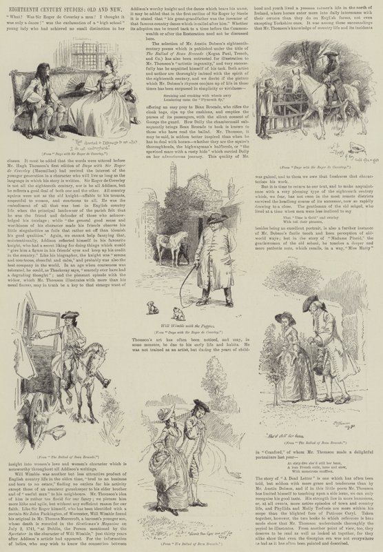 1700-talsstudier, gamla och nya av Hugh Thomson