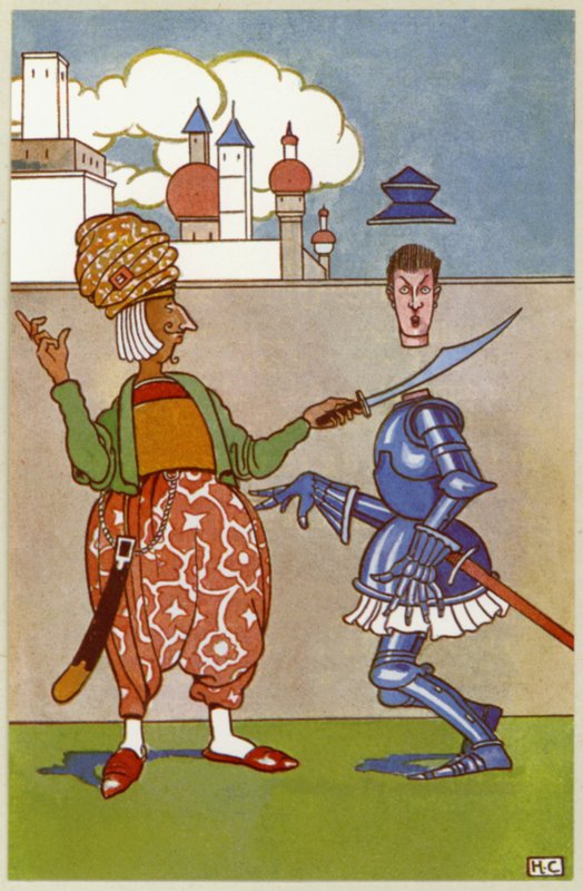 Halshuggen utslag Sir Tush (litho) av Hugh Chesterman