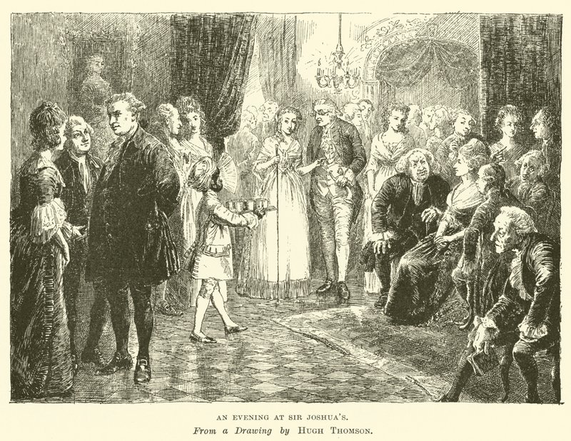 En kväll hos Sir Joshuas av Hugh Thomson