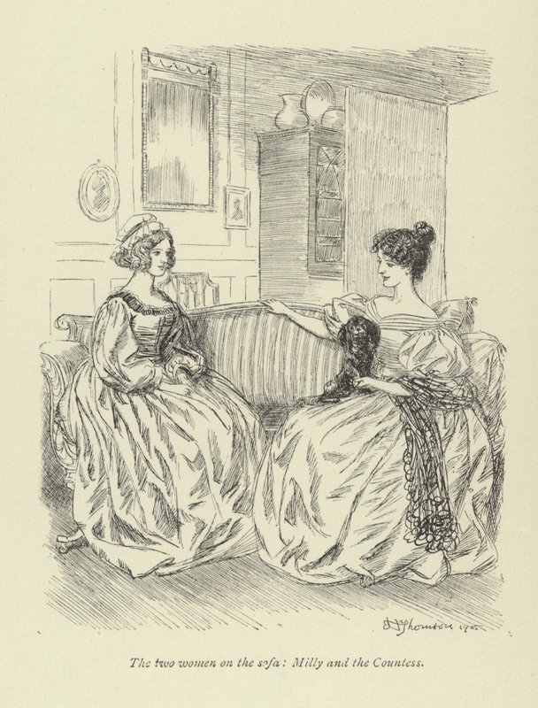 Illustration för Amos Barton av George Eliot av Hugh Thomson