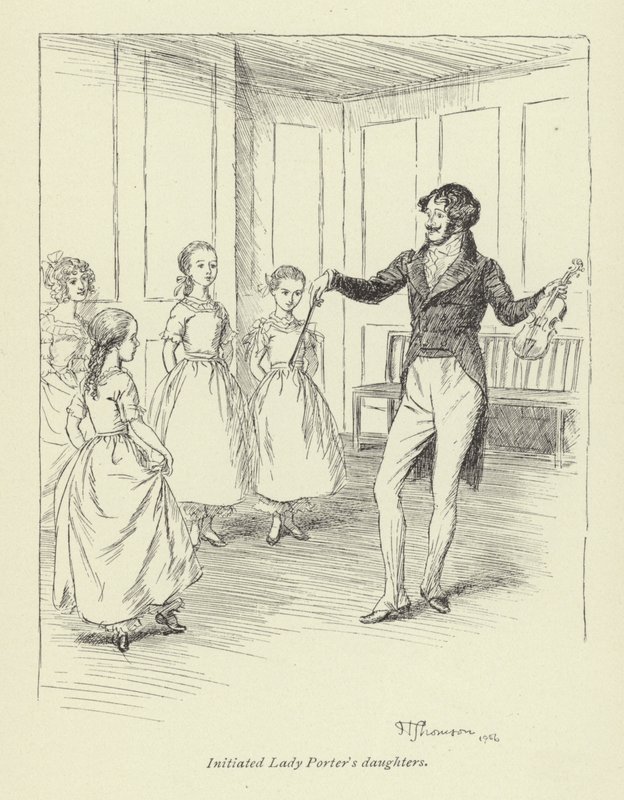 Illustration för Amos Barton av George Eliot av Hugh Thomson