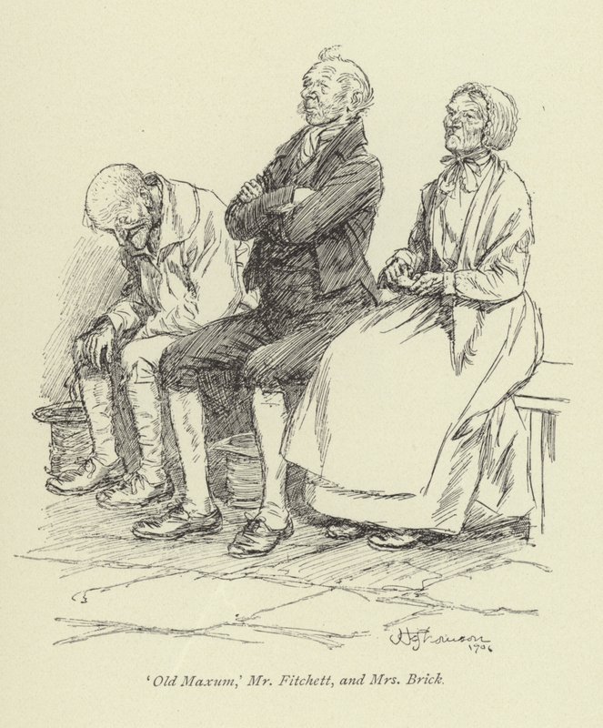 Illustration för Amos Barton av George Eliot av Hugh Thomson