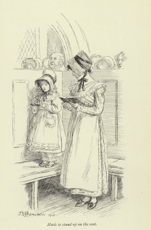 Illustration för Amos Barton av George Eliot av Hugh Thomson