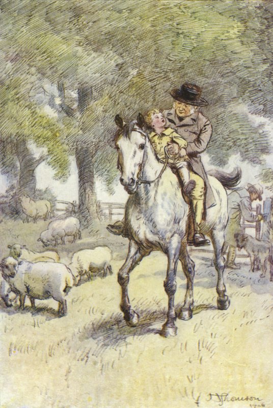 Illustration för Amos Barton av George Eliot av Hugh Thomson