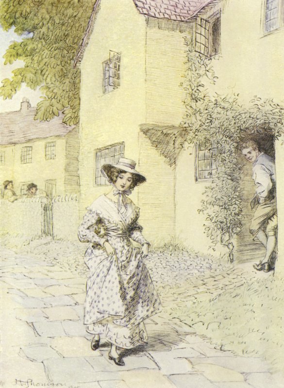 Illustration för Amos Barton av George Eliot av Hugh Thomson
