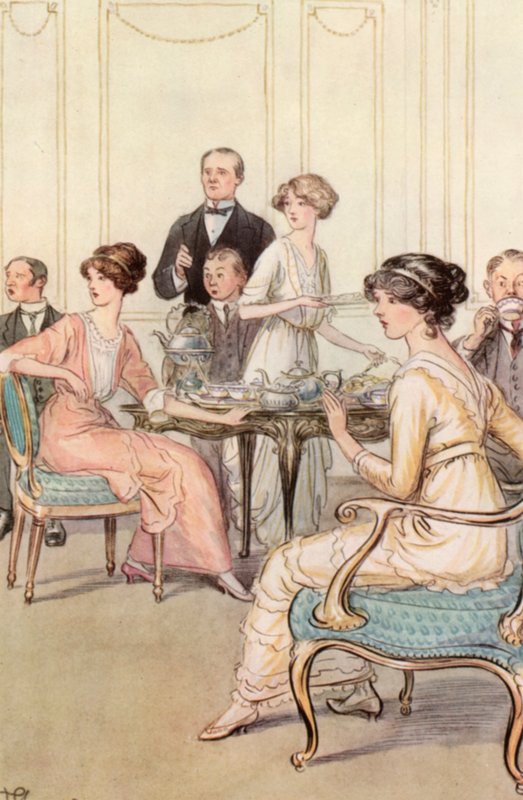 Illustration för J M Barrie The Admirable Crichton av Hugh Thomson