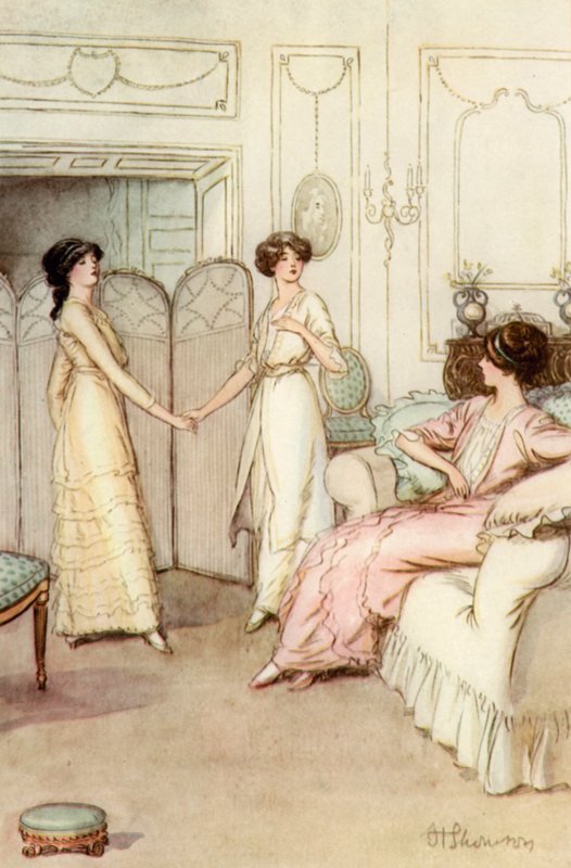 Illustration för J M Barrie The Admirable Crichton av Hugh Thomson