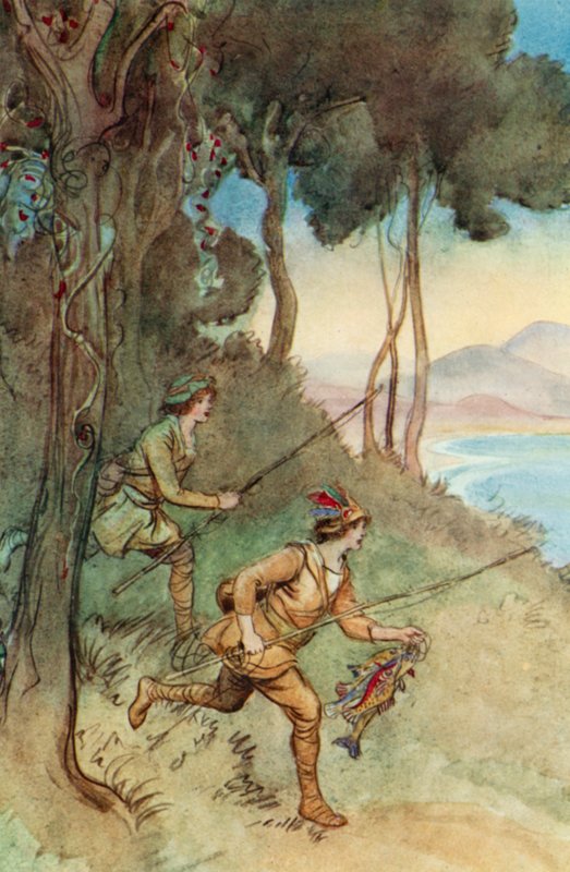 Illustration för J M Barrie The Admirable Crichton av Hugh Thomson