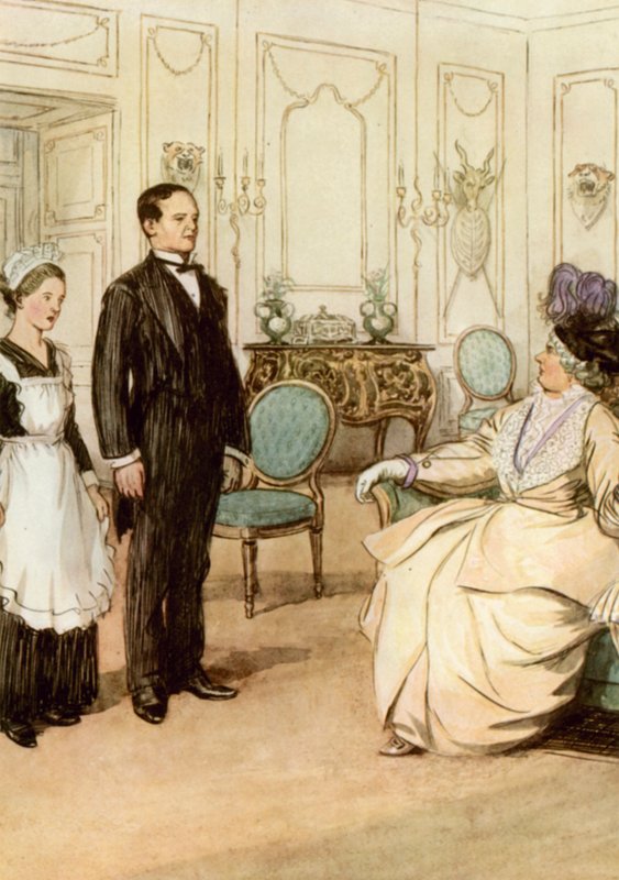 Illustration för J M Barrie The Admirable Crichton av Hugh Thomson