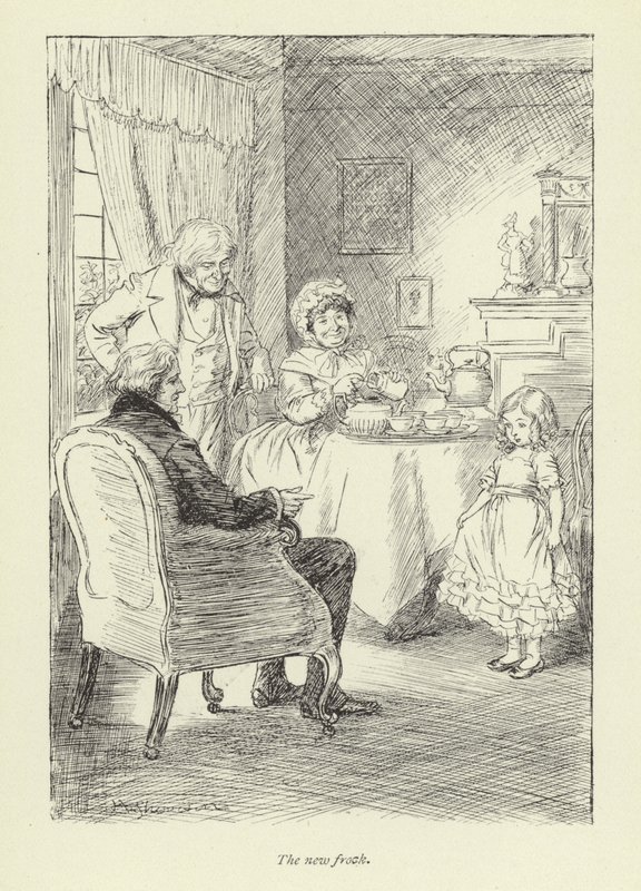 Illustration för Janets Repentance av George Eliot av Hugh Thomson