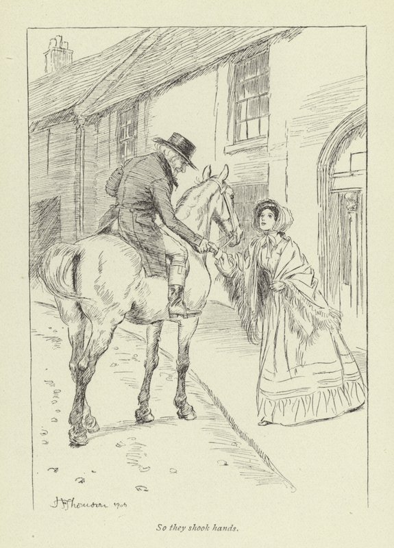 Illustration för Janets Repentance av George Eliot av Hugh Thomson