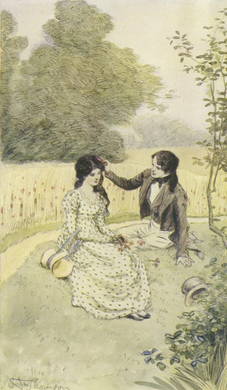 Illustration för Janets Repentance av George Eliot av Hugh Thomson