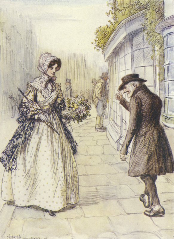 Illustration för Janets Repentance av George Eliot av Hugh Thomson