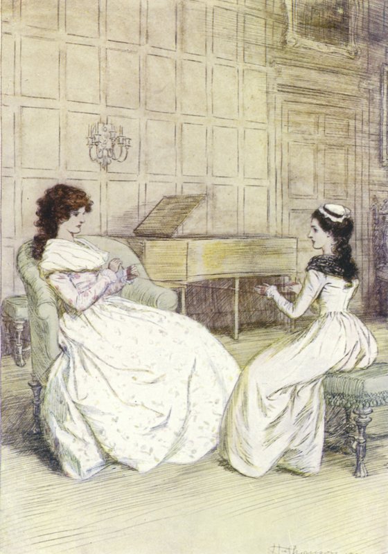 Illustration till Mr Gilfils Love Story av George Eliot av Hugh Thomson