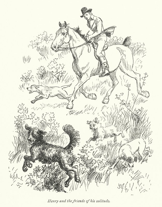 Illustration för Northanger Abbey av Jane Austen (litho) av Hugh Thomson