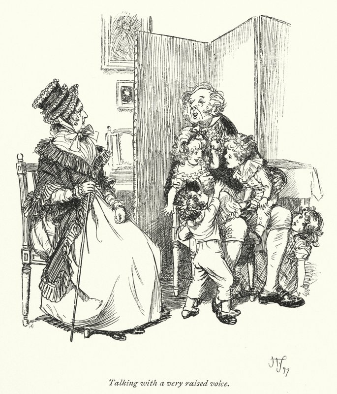 Illustration for Persuasion av Jane Austen (litho) av Hugh Thomson