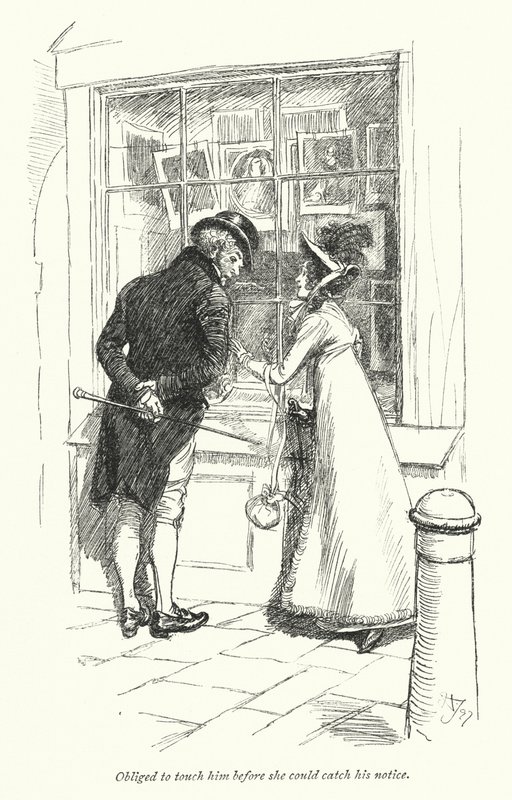 Illustration for Persuasion av Jane Austen (litho) av Hugh Thomson