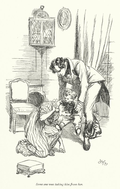 Illustration for Persuasion av Jane Austen (litho) av Hugh Thomson