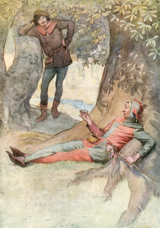 Illustration för Shakespeares As You Like It av Hugh Thomson