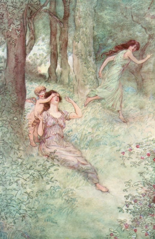 Illustration för Shakespeares As You Like It av Hugh Thomson