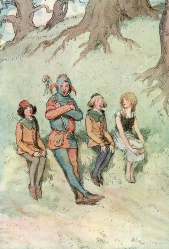 Illustration för Shakespeares As You Like It av Hugh Thomson